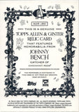 2024 Johnny Bench Topps Allen & Ginter BAT RELIC #AGR-JBE Cincinnati Reds HOF