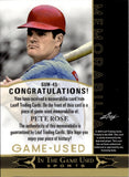 2024 Pete Rose Leaf In The Game Used RAINBOW FOIL JERSEY 02/60 RELIC #GUM-45 Philadelphia Phillies