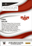 2023 Finn Balor Panini Immaculate Collection WWE 52/75 #68 Monday Night Raw