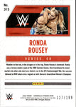 2022 Ronda Rousey Panini Chronicles PHOENIX RED 127/199 #315 Friday Night Smackdown
