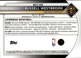 2025-26 Russell Westbrook Bowman Chrome ROSE GOLD MINI-DIAMOND REFRACTOR 02/15 #BCV-102 Denver Nuggets