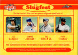 2025 Jose Canseco Howard Johnson Cal Ripken Jr. Frank Thomas Leaf Lumber SLUGFEST QUAD BAT 21/35 RELIC #S-4 A's Mets Orioles White Sox