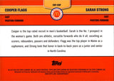 2024 Cooper Flagg Sarah Strong Topps Chrome McDonald's All American BLUE RAYWAVE COMBO TALENTS ROOKIE RC #COT-COP Mavericks UCONN