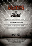 2025 Trick Williams Topps Finest WWE FINEST MASTERS BLUE CHECKERBOARD AUTO 17/75 AUTOGRAPH #FM-WIL NXT