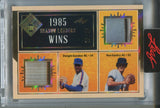 2025 Dwight Gooden Ron Guidry Leaf Seasons in the Sun SEASON LEADERS GOLD FOIL DUAL JERSEY BAT 29/35 RELIC #SL-10 Mets Yankees