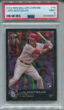 2022 Lars Nootbaar Topps Chrome BEN BALLER EDITION ROOKIE RC PSA 9 #19 St. Louis Cardinals 8907