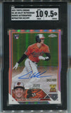 2023 Adley Rutschmann Topps Chrome REFRACTOR ROOKIE AUTO 342/499 RC SGC 9.5/10 #RA-AR Baltimore Orioles 9656