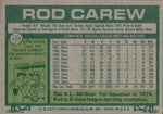1977 Rod Carew Topps AL ALL STAR #120 Minnesota Twins HOF