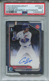 2024 Cam Smith Bowman Chrome Draft 1ST BOWMAN PROSPECT AUTO AUTOGRAPH PSA 9 #CPA-CS Chicago Cubs 0230