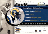 1999 Marshall Faulk Pacific Prisms HOLOGRAPHIC GOLD 143/480 #118 St. Louis Rams HOF