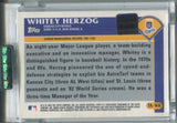 2003 Whitey Herzog Topps Retired Signature Edition AUTO AUTOGRAPH #TA-WH Kansas City Royals HOF