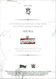 2025 Asuka Topps Royalty WWE SUPERIOR SIGNATURES AUTO 55/99 AUTOGRAPH #SUP-ASK Monday Night Raw