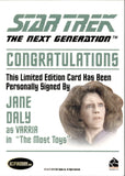 2011 Jane Daly as Varria Rittenhouse The Complete Star Trek: The Next Generation Series 1 AUTO AUTOGRAPH #_JADA The Most Toys 1