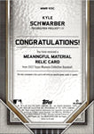 2023 Kyle Schwarber Topps Museum Collection MEANINGFUL MATERIAL JERSEY 49/50 RELIC #MMR-KSC Philadelphia Phillies