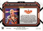 2023 "The American Nightmare" Cody Rhodes Panini Prizm WWE ORANGE 19/99 #1 Monday Night Raw