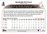 2022 Shohei Ohtani Topps Series 1 GOLD FOIL #1 Anaheim Angels 1