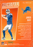 2023 Jared Goff Panini Phoenix ARCHETYPE #9 Detroit Lions