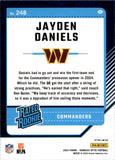2024 Jayden Daniels Donruss Optic PURPLE SHIMMER RATED ROOKIE RC #248 Washington Commanders