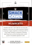 2022 Humberto Panini Impeccable WWE HOLO GOLD 10/10 #92 Friday Night Smackdown