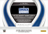 2023 "The All Mighty" Bobby Lashley Panini Immaculate Collection WWE GOLD PREMIUM JUMBO SHIRT AUTO 06/10 AUTOGRAPH RELIC #PM-BLS Friday Night Smackdown