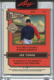 2025 Joe Torre Leaf Seasons In The Sun TRADITION PURPLE CRACKED ICE AUTO 3/5 AUTOGRAPH #T-JT1 St. Louis Cardinals HOF