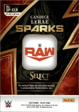 2023 Candice LeRae Panini Select WWE HOLO SILVER SPARKS SHIRT RELIC #SP-CLR Monday Night Raw