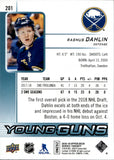 2018-19 Rasmus Dahlin Upper Deck Series 1 YOUNG GUNS ROOKIE RC #201 Buffalo Sabres