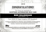 2022-23 Rob Dillingham Topps Inception OTE ROOKIE JERSEY AUTO 076/149 AUTOGRAPH RELIC RC #IARC-RD3 Chicago Bulls