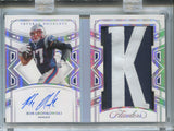 2022 Rob Gronkowski Pannini Flawless HOLO SILVER LETTER PATCH AUTO 09/19 AUTOGRAPH RELIC BOOKLET #VB-RG New England Patriots