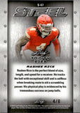 2023 Rashee Rice Leaf Trinity PURPLE CIRCLES STEEL 4/8 JERSEY NUMBER #S-67 Kansas City Chiefs