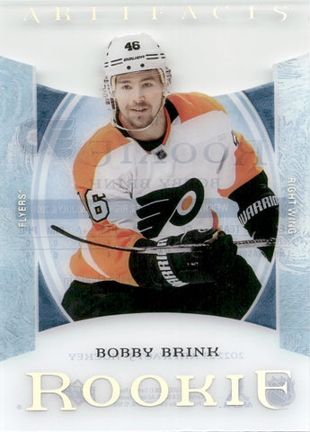 2022-23 Bobby Brink Upper Deck Artifacts CLEAR CUT ROOKIE RC #CCR21 Philadelphia Flyers