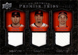 2008 Travis Hafner Victor Martinez Grady Sizemore Upper Deck Premier TRIOS TRIPLE JERSEY 32/50 RELIC #PTM-HMS Cleveland Indians