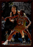1996-97 Shaquille O'Neal Topps Finest COMMON BRONZE #243 Los Angeles Lakers HOF 2