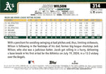 2025 Jacob Wilson Topps Series 1 CONFETTI ROOKIE RC #314 Oakland A's
