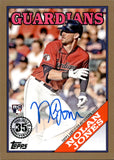 2023 Nolan Jones  Topps Series 1 GOLD ROOKIE 1988 DESIGN AUTO 47/50 AUTOGRAPH RC #88BA-NJ Cleveland Guardians