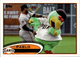 2012 Pablo Sandoval Topps Update SP PHOTO VARIATION #185 San Francisco Giants