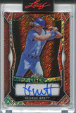 2025 George Brett Leaf Metal RED SHIMMER AUTO JERSEY NUMBER 5/6 AUTOGRAPH #MA-GB1 Kansas City Royals HOF