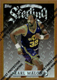 1996-97 Karl Malone Topps Finest REFRACTOR #52 Utah Jazz HOF