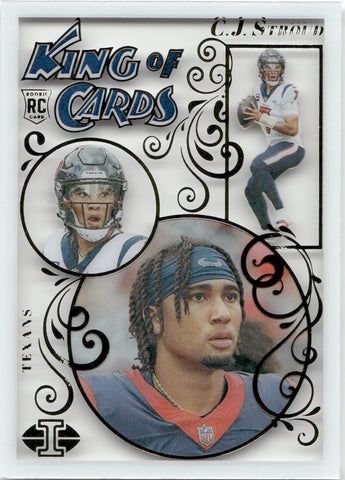 2023 CJ Stroud Panini Illusions KING OF CARDS ROOKIE RC #17 Houston Texans