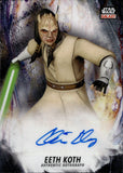 2022 Chris Edgerly as Eeth Koth Topps Chrome Galaxy Star Wars REFRACTOR AUTO AUTOGRAPH #GA-CE