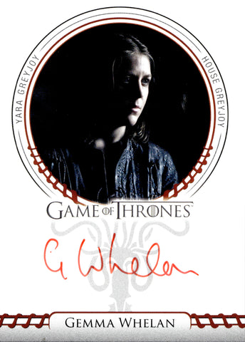 2022 Gemma Whelan as Yara Greyjoy Rittenhouse Game of Thrones Volume 2 RED INK AUTO AUTOGRAPH #_GEWH 1