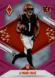2021 Ja'Marr Chase Panini Phoenix PINK ROOKIE 107/199 RC #105 Cincinnati Bengals