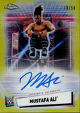 2021 Mustafa Ali Topps Chrome GOLD REFACTOR AUTO 10/50 AUTOGRAPH #A-MA Monday Night Raw