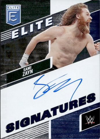 2023 Sami Zayn Donruss Elite SIGNATURES BLUE INK AUTO AUTOGRAPH #ES-SZN Friday Night Smackdown