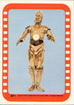 1977 The Marvelous Droid See-Threepio Topps Star Wars STICKER #37