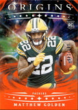 2025 Matthew Golden Panini Origins ORANGE ROOKIE 085/149 RC #101 Green Bay Packers