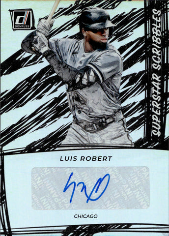 2022 Luis Robert Panini Donruss SUPERSTAR SCRIBBLES AUTO Chicago White Sox #SUP-LR