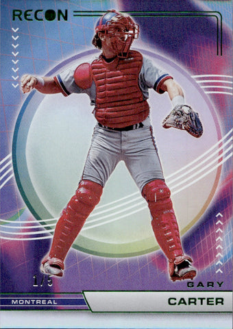 2023 Gary Carter Panini Chronicles RECON EMERALD GREEN SSP 1/5 #15 Montreal Expos HOF