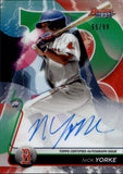 2020 Nick Yorke Bowman's Best of 2020 GREEN REFRACTOR AUTO 55/99 AUTOGRAPH #B20-NY Boston Red Sox