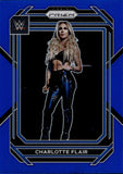 2023 Charlotte Flair Panini Prizm WWE BLUE 097/199 #123 Friday Night Smackdown